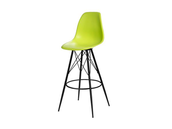 CEBS-046 | Chelsea Barstool Black Chartreuse -- Trade Show Furniture Rental
